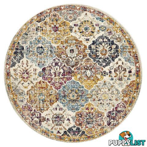 Museum Ainsley Round Rust Rug - Unbranded - 9375321850636