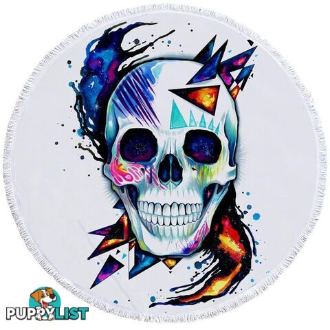 Urban Art Skull Beach Towel - Towel - 7427046330572