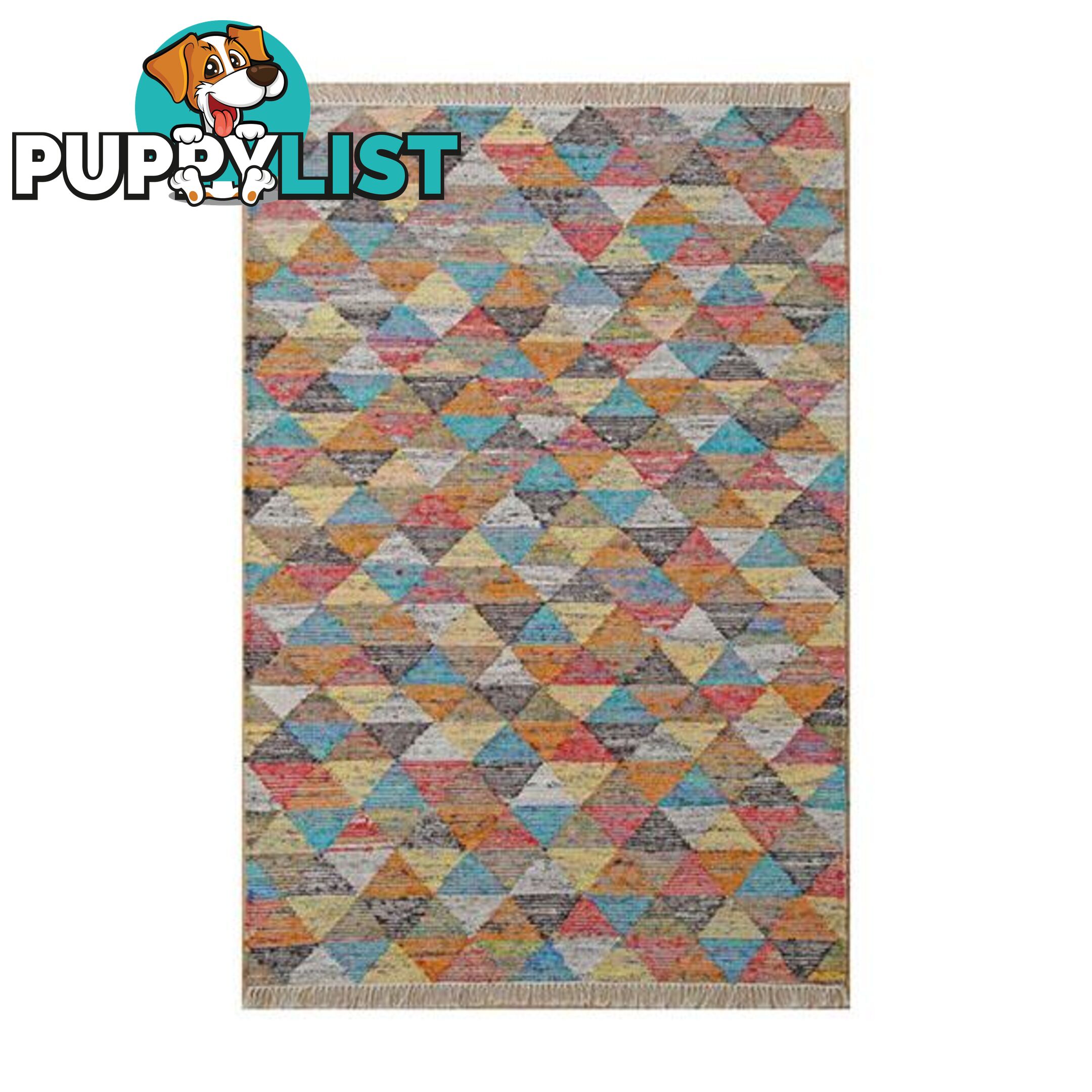 Triangle Flatweave Multi Rug - Unbranded - 7427005891694