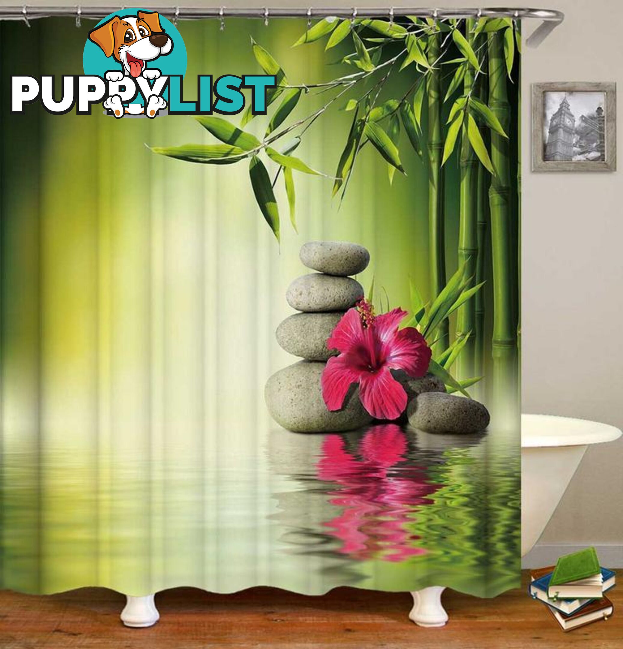 Tropical Relaxing Spa Shower Curtain - Curtain - 7427046097307