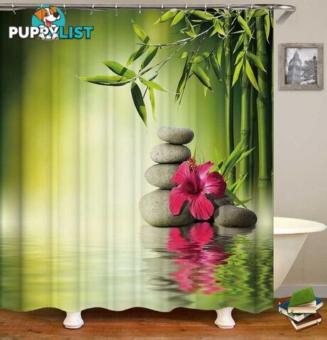 Tropical Relaxing Spa Shower Curtain - Curtain - 7427046097307