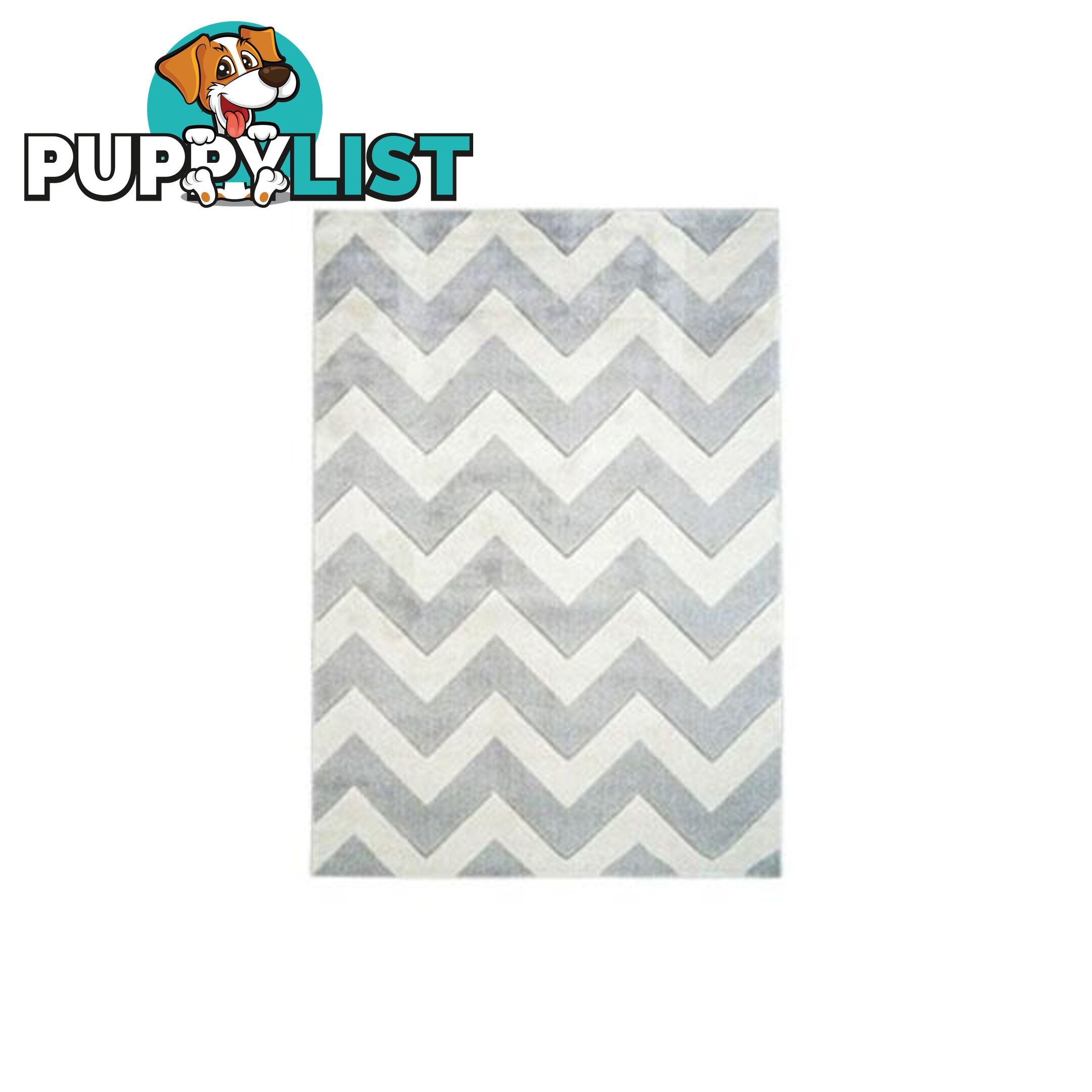 Picasso Chevron Light Grey Home Rug - Unbranded - 9324373027763