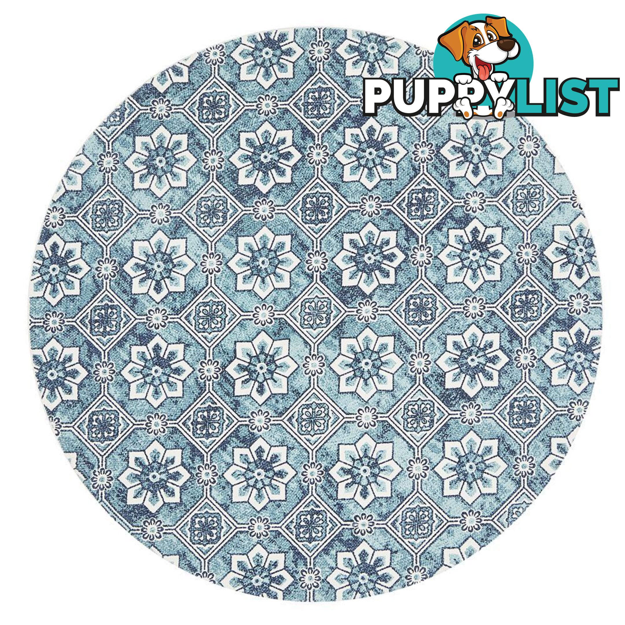 Lunar Pushp Neela Rug - Unbranded - 9375321853132