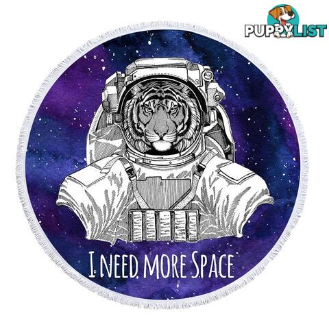 Space Tiger Beach Towel - Towel - 7427046334976