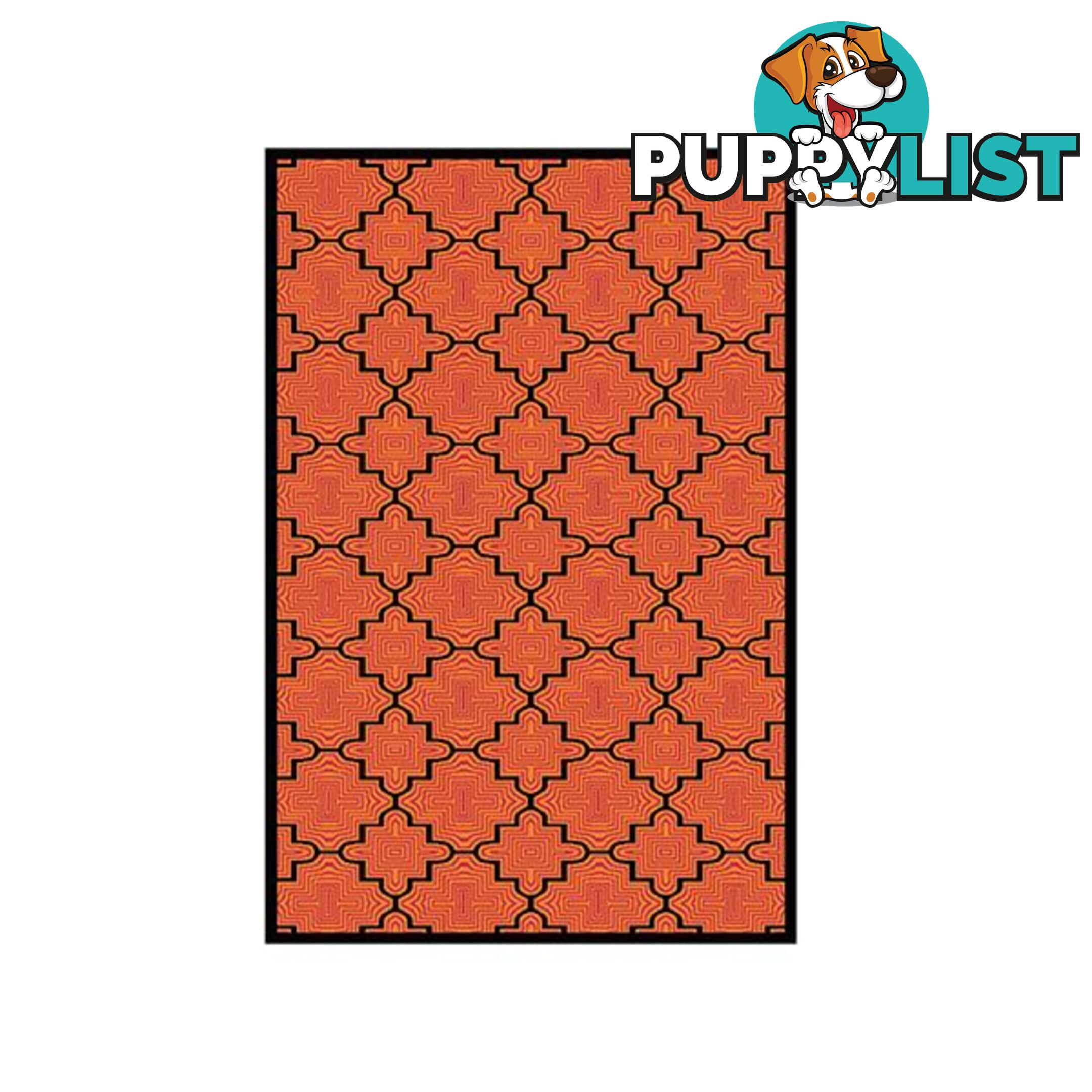 Botticelli Tile Orange Rug - Unbranded - 5414452713817