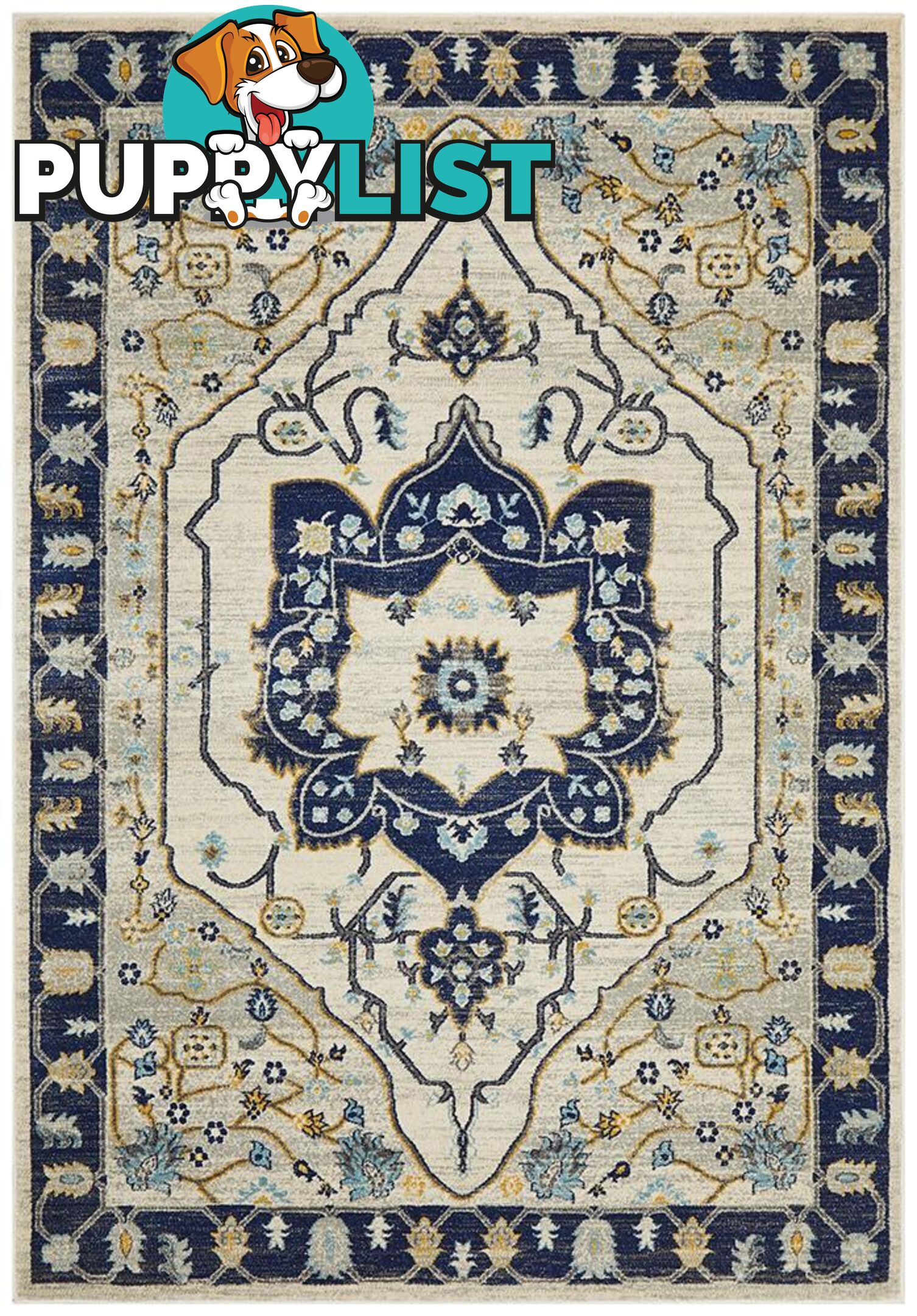 Babylon Darya Navy Rug - Unbranded - 9375321874120