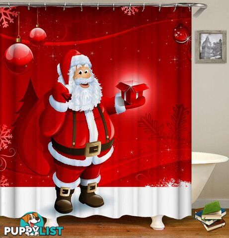 Friendly Santa Claus Shower Curtain - Curtain - 7427046017770