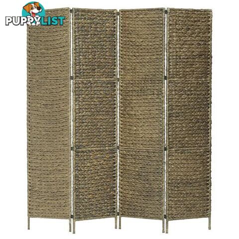 4 Panel Brown Water Hyacinth Room Divider - Unbranded - 9476062105426