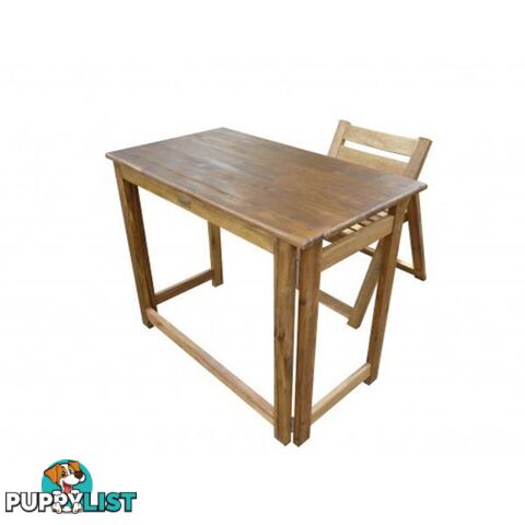 Foldable Study Desk and Chair - Qtoys - 8935074262196