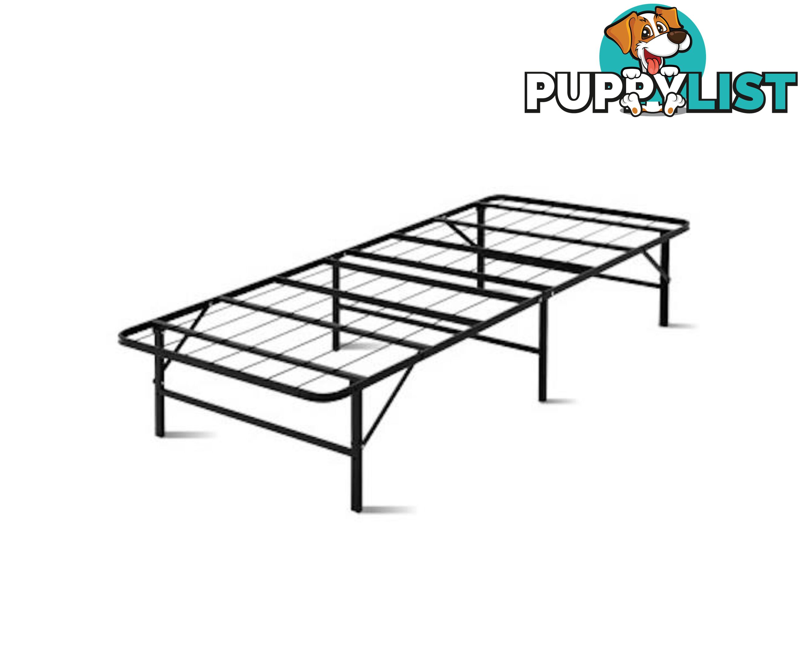 Single Foldable Metal Bed Frame - Artiss - 9350062180969