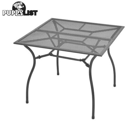 Outdoor Dining Table Steel Mesh 90 X 90 X 72 Cm - Dining Table - 8718475503279