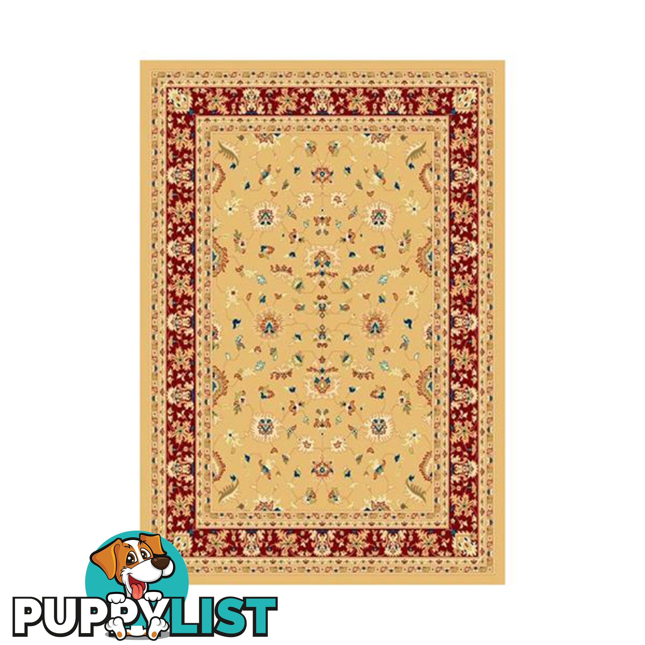 Beige Red Traditional Marakesh Rug - Unbranded - 7427046166065