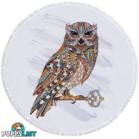 Multi Colored Owl Beach Towel - Towel - 7427046308274