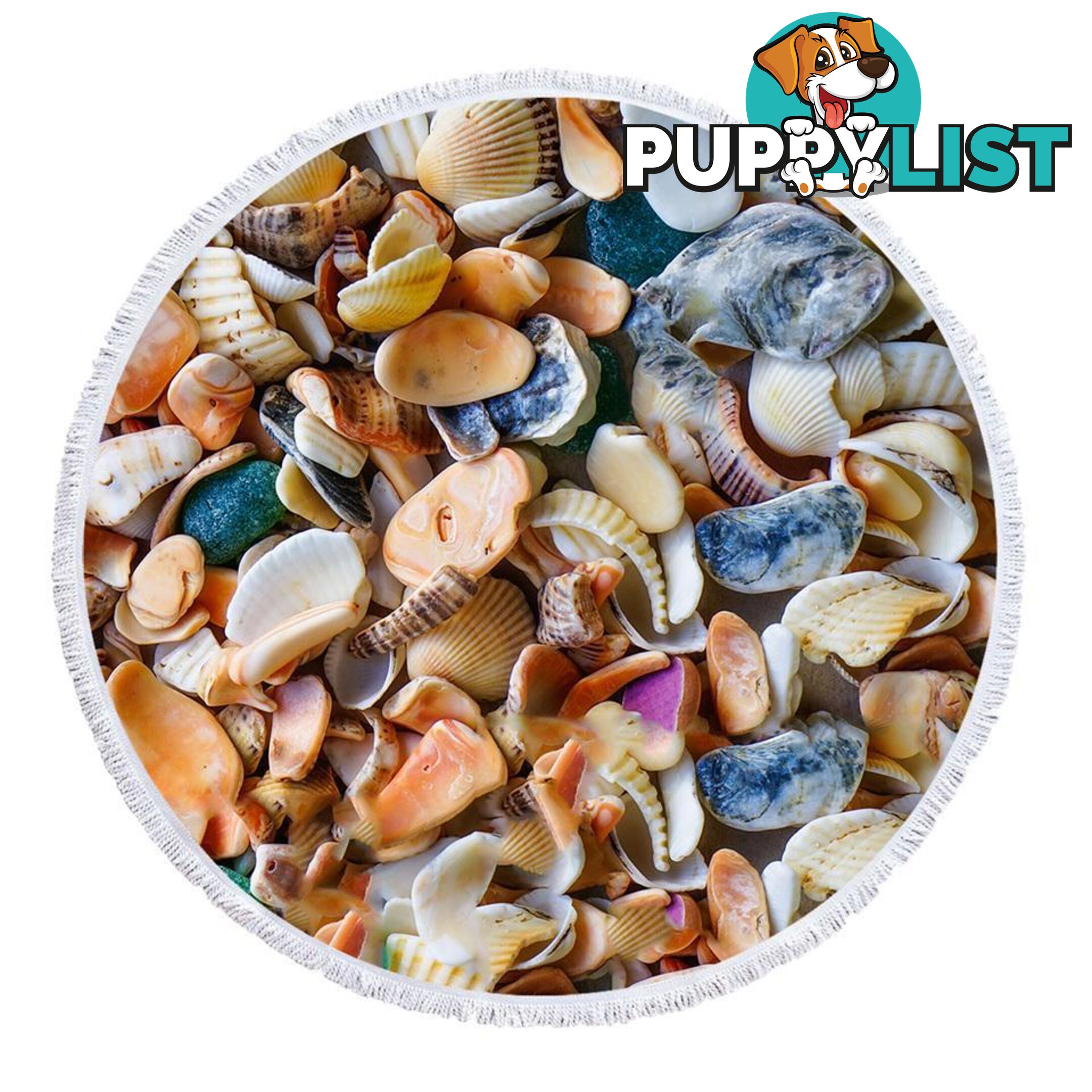 Seashells Beach Towel - Towel - 7427046344074