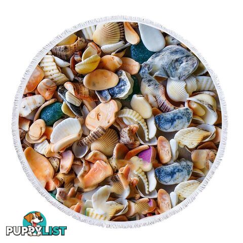 Seashells Beach Towel - Towel - 7427046344074