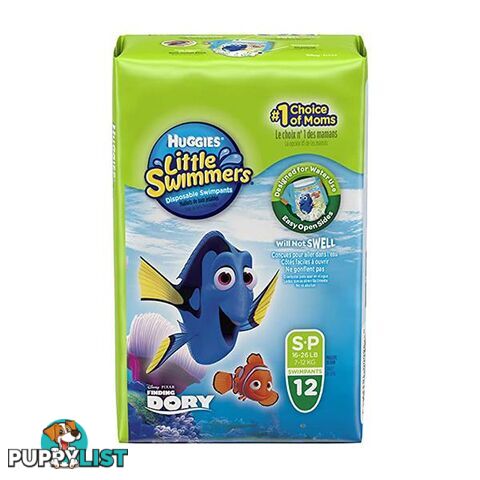 Huggies Little Swimmers Unisex Swim Pants Small 7 to 12 Kg 12 Pack - Unbranded - 787976648008