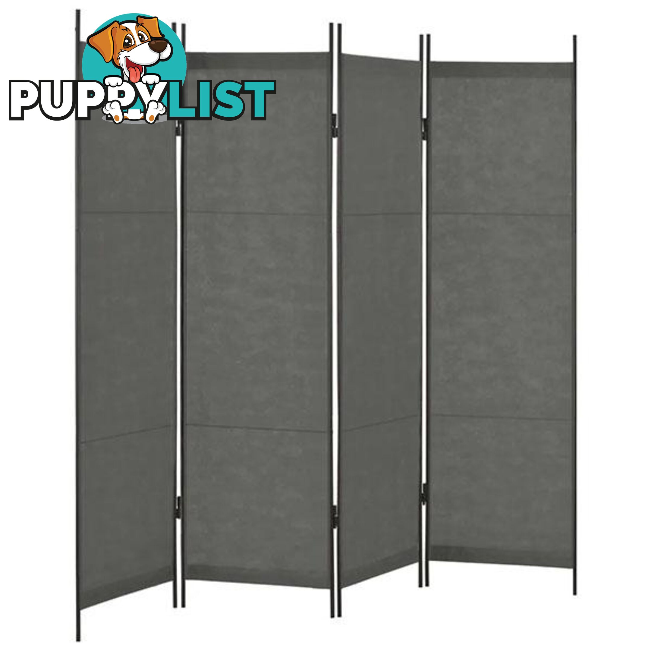 Anthracite Room Divider Four Panel - Unbranded - 9476062108243