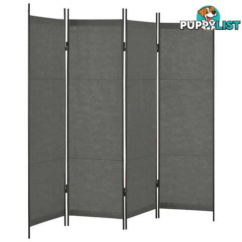 Anthracite Room Divider Four Panel - Unbranded - 9476062108243