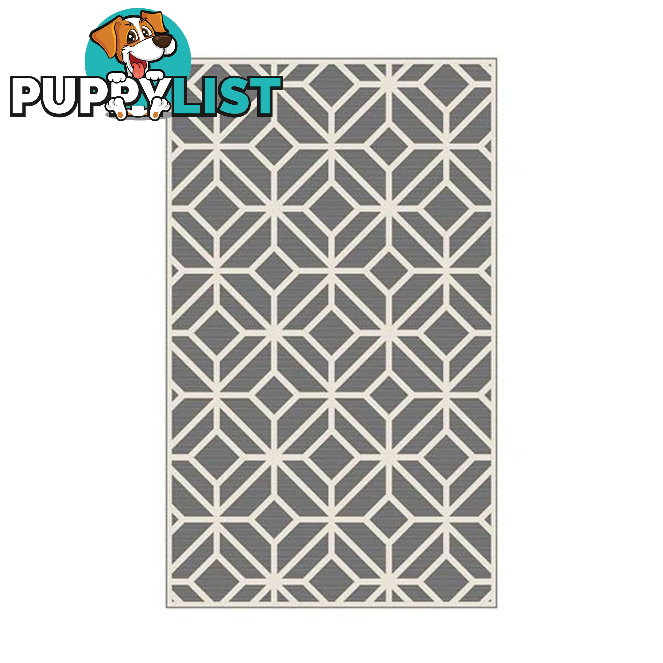 Alfresco Silver Woven Polypropylene Rug - Unbranded - 787976630935