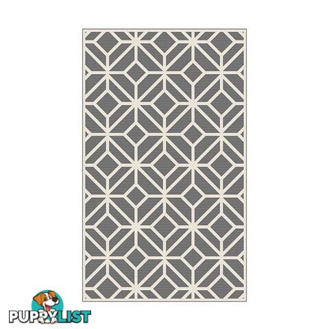 Alfresco Silver Woven Polypropylene Rug - Unbranded - 787976630935