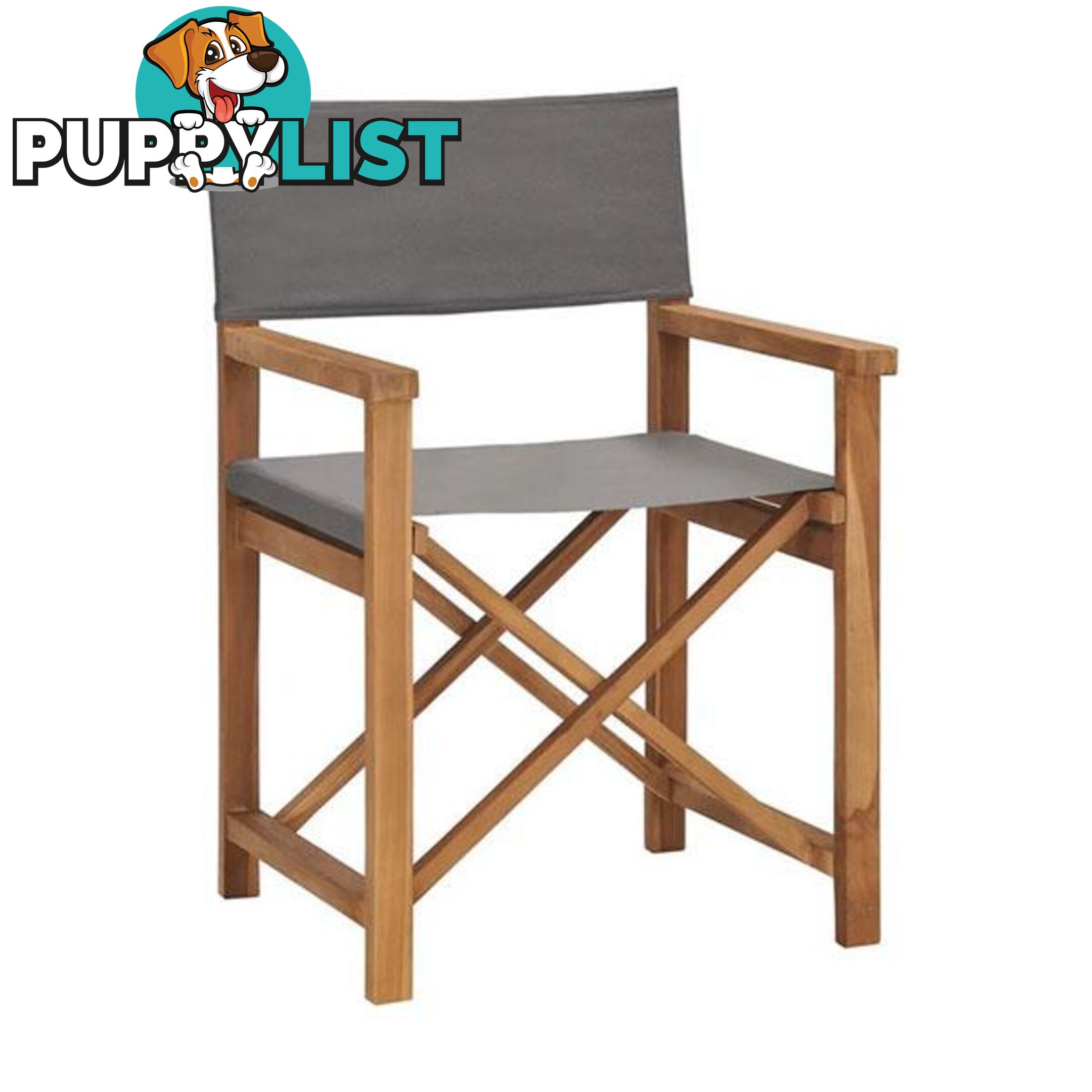 Directors Chair Solid Teak Wood - Unbranded - 8719883760599