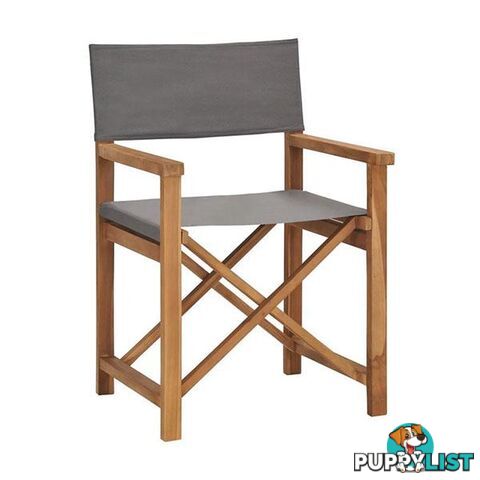 Directors Chair Solid Teak Wood - Unbranded - 8719883760599