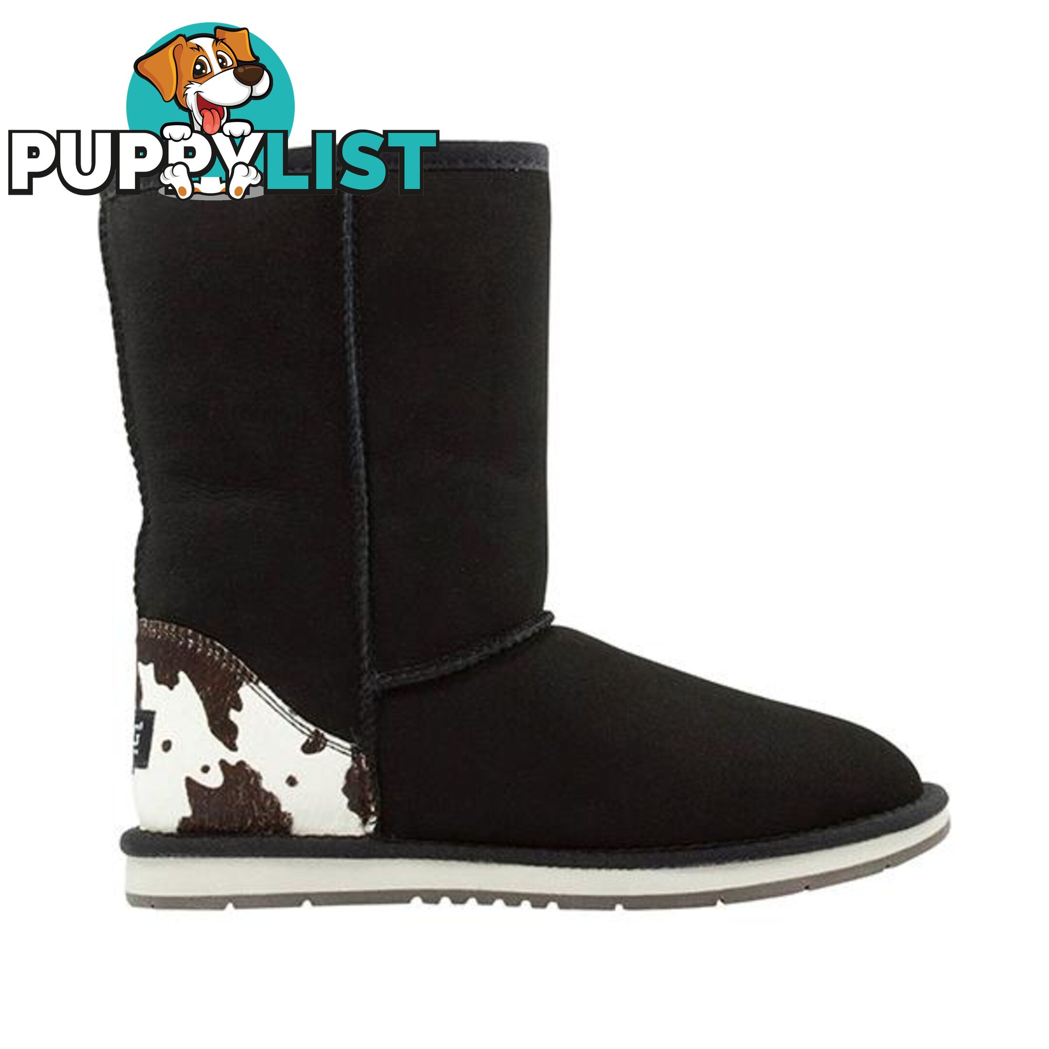 Auzland Cow Print Mid Classic Ugg Boot - AUZLAND - 822427506077