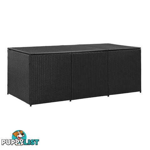 Garden Storage Box Poly Rattan 180X90X75 Cm - Unbranded - 8719883732244