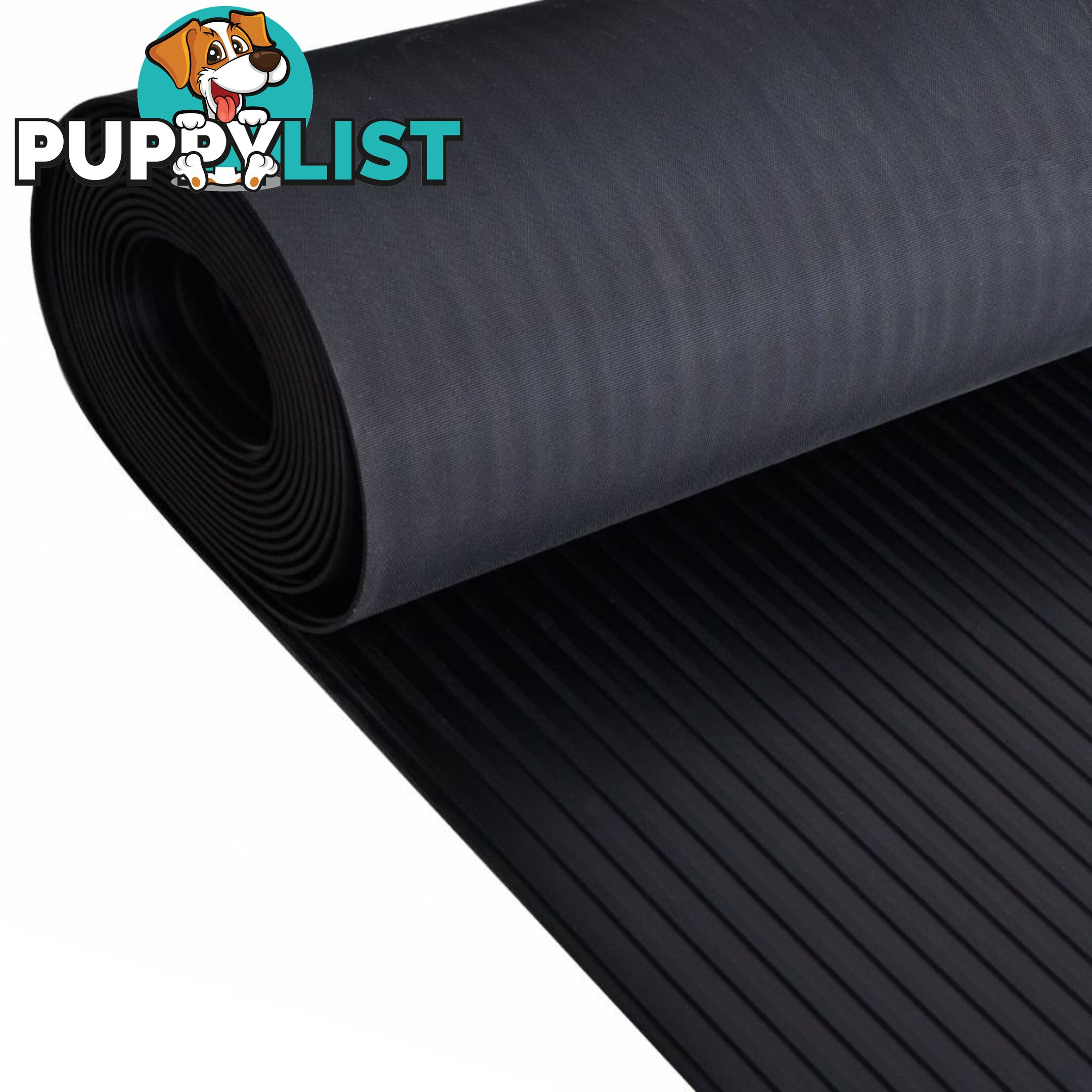 Broad Ribbed Anti-Slip Rubber Floor Mat 5 x 1 M - Unbranded - 4326500424594