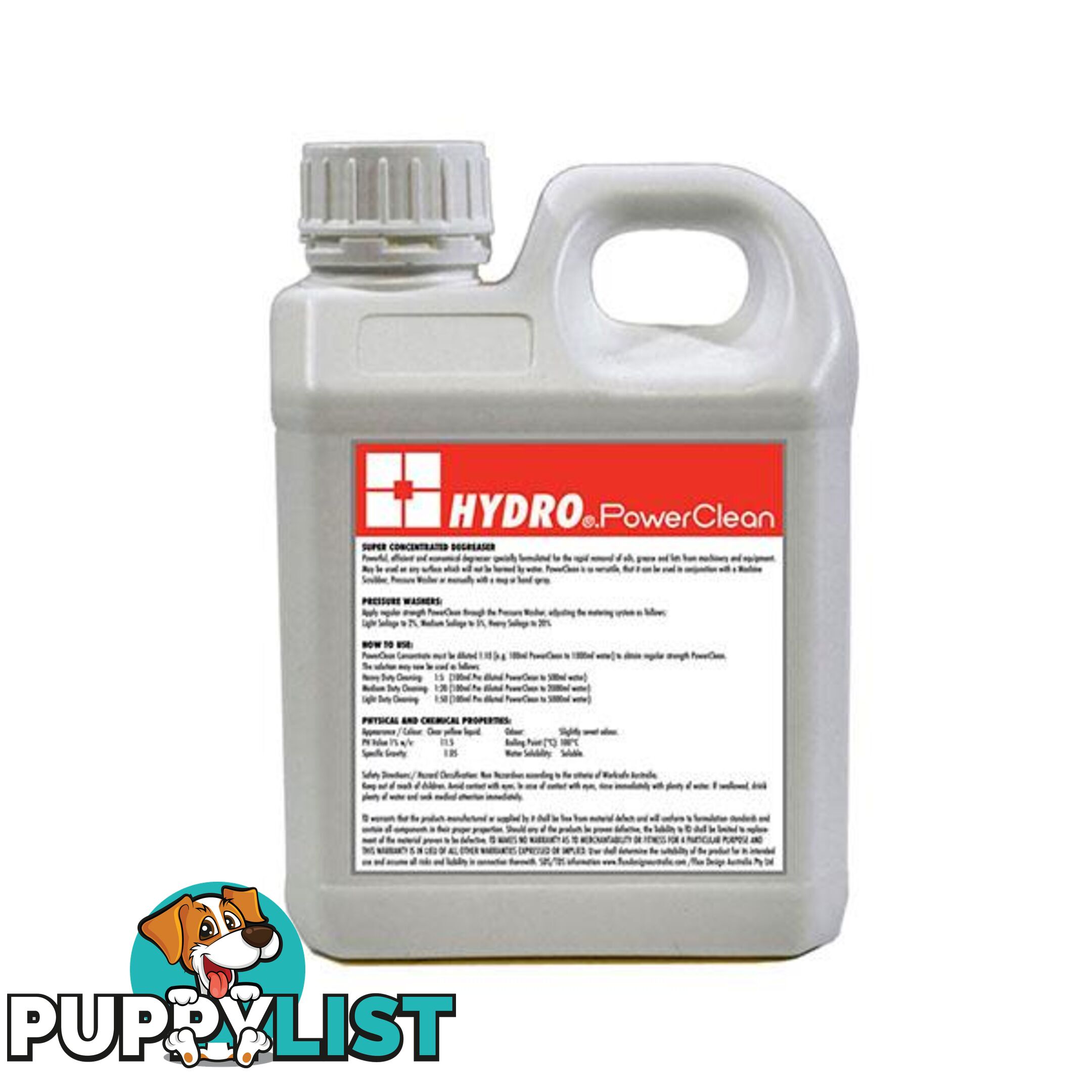 1L Hydro Power Clean Super Concentrated Degreasing Suface Cleaner - Hydro - 787976590468