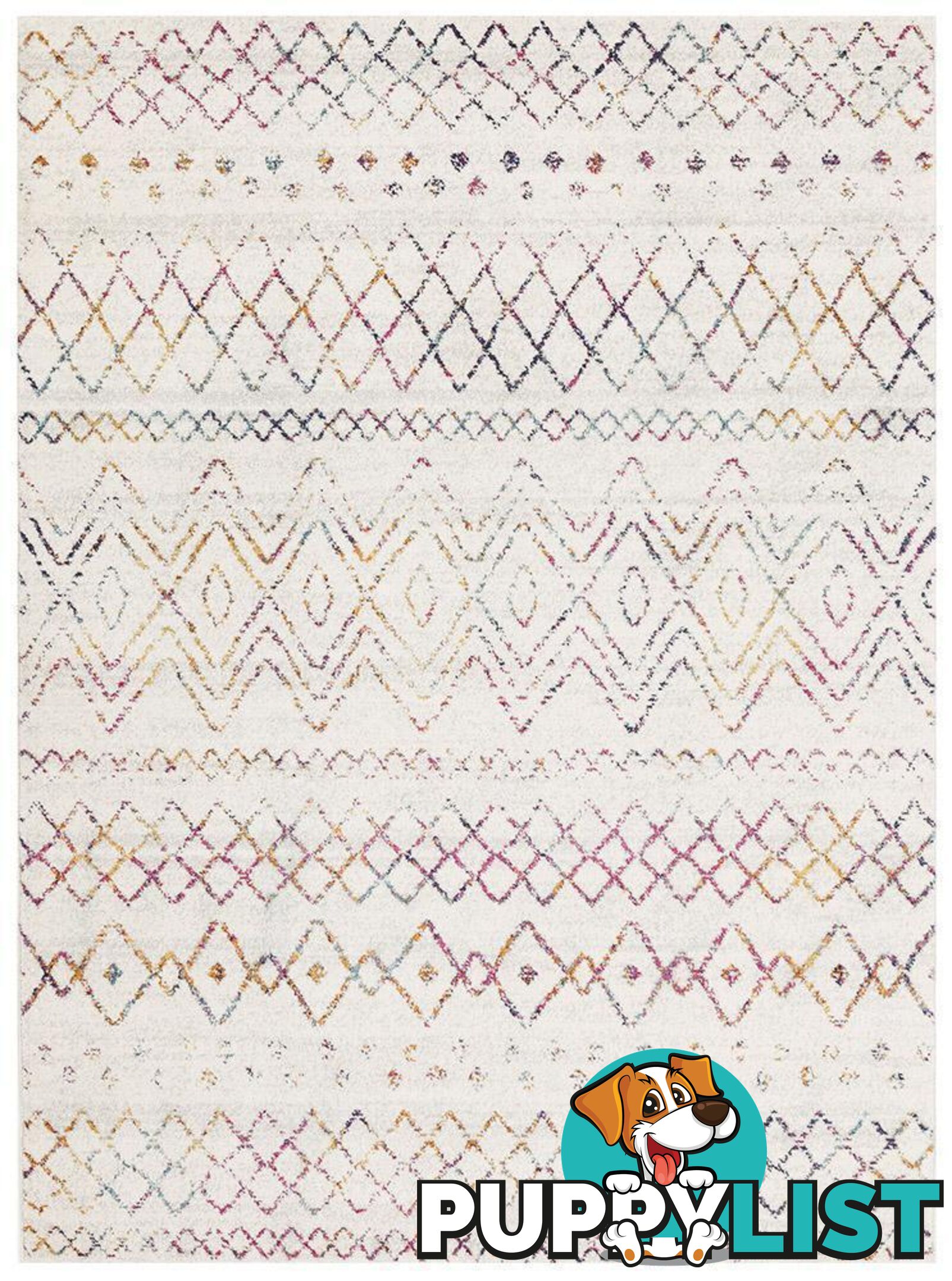 Oasis Nadia Multi Rustic Tribal Rug - Unbranded - 9375321845823