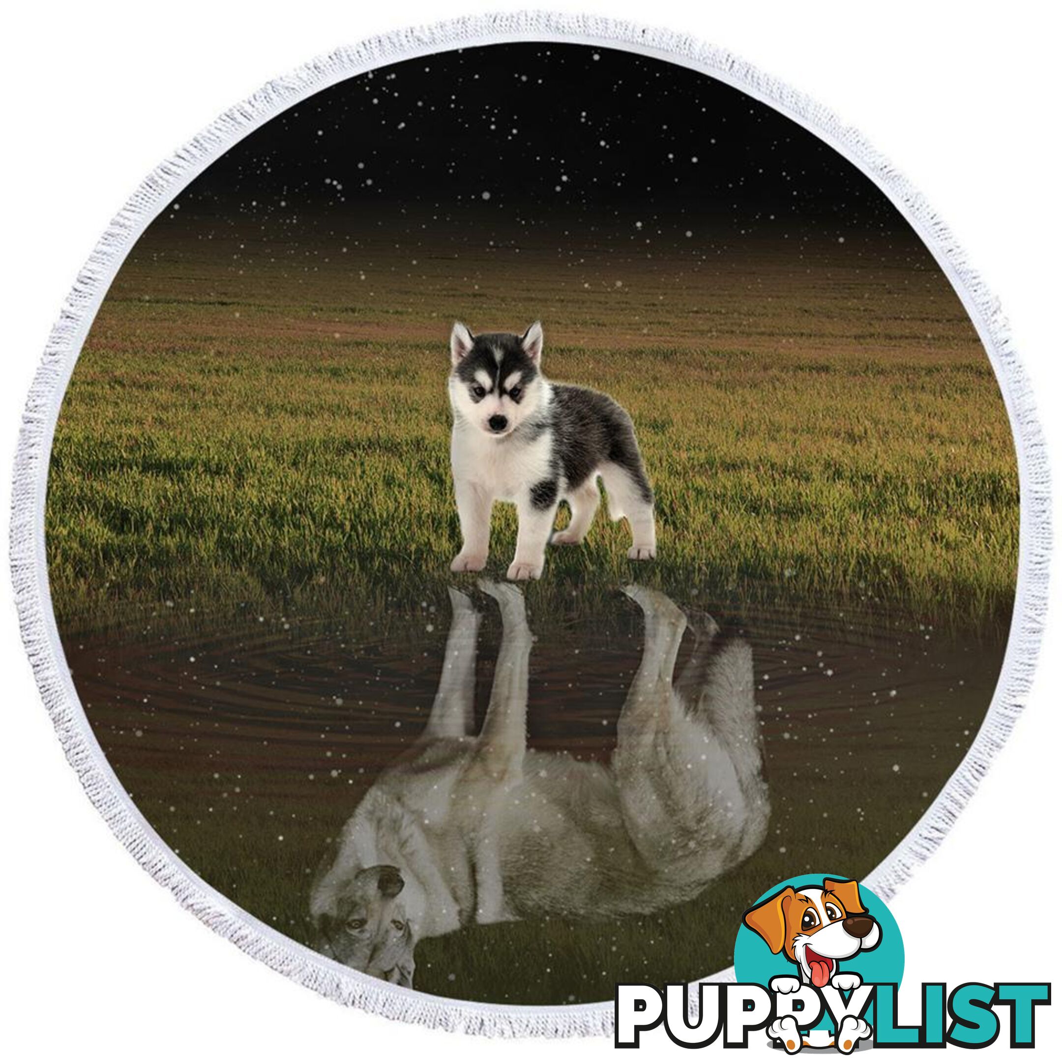 Husky Dogs Beach Towel - Towel - 7427046315128