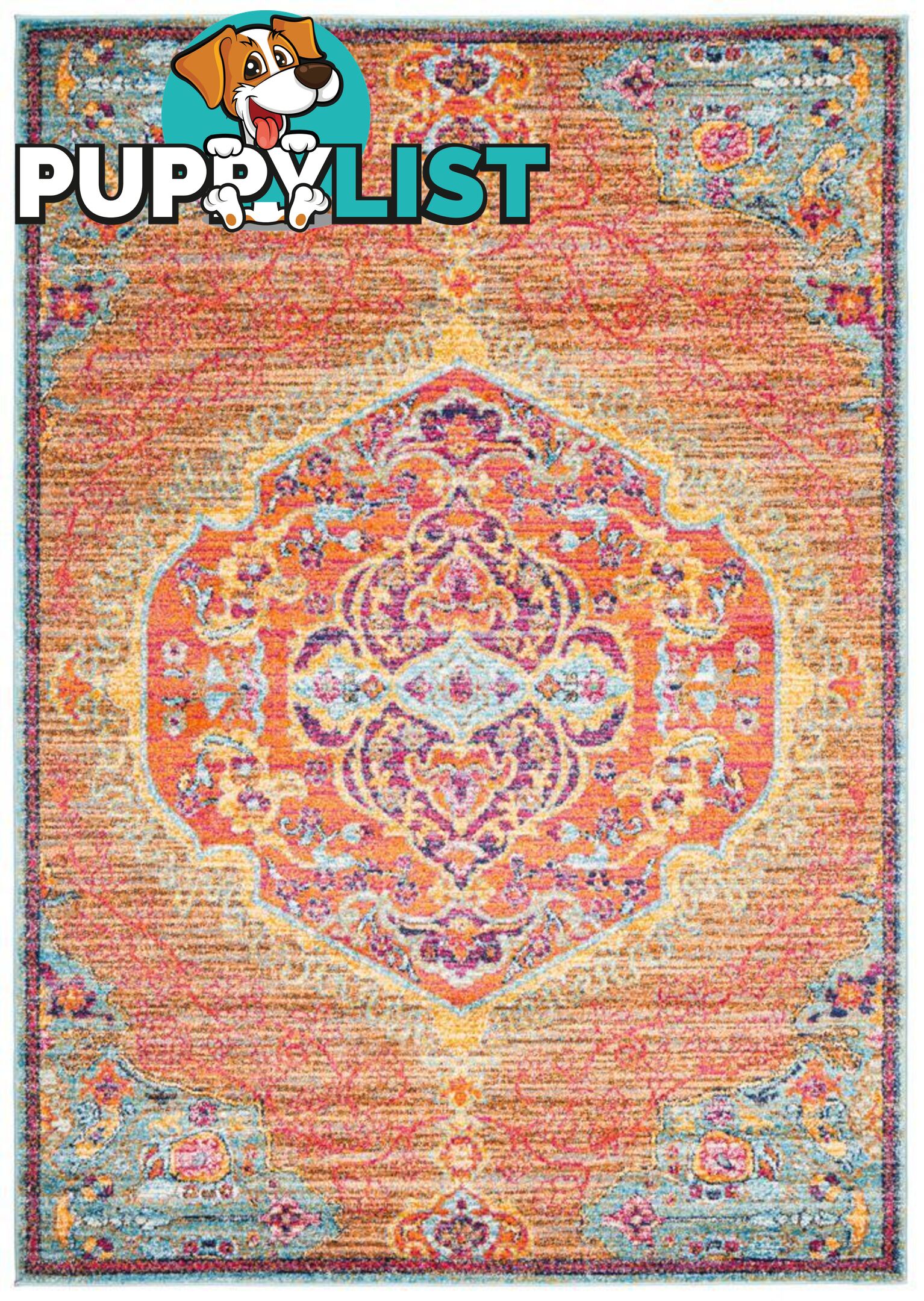 Radiance Tangerine Rug - Unbranded - 9375321886550