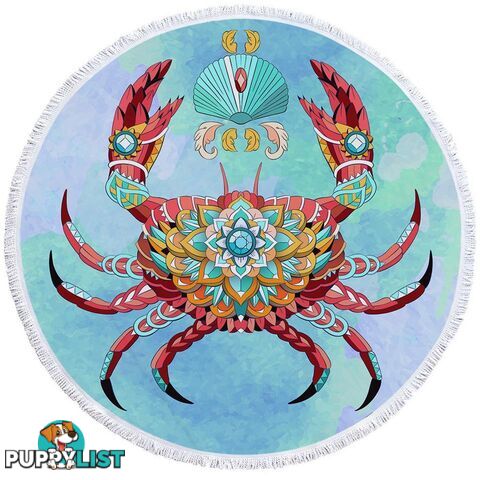 Diamond Crab Beach Towel - Towel - 7427046309660