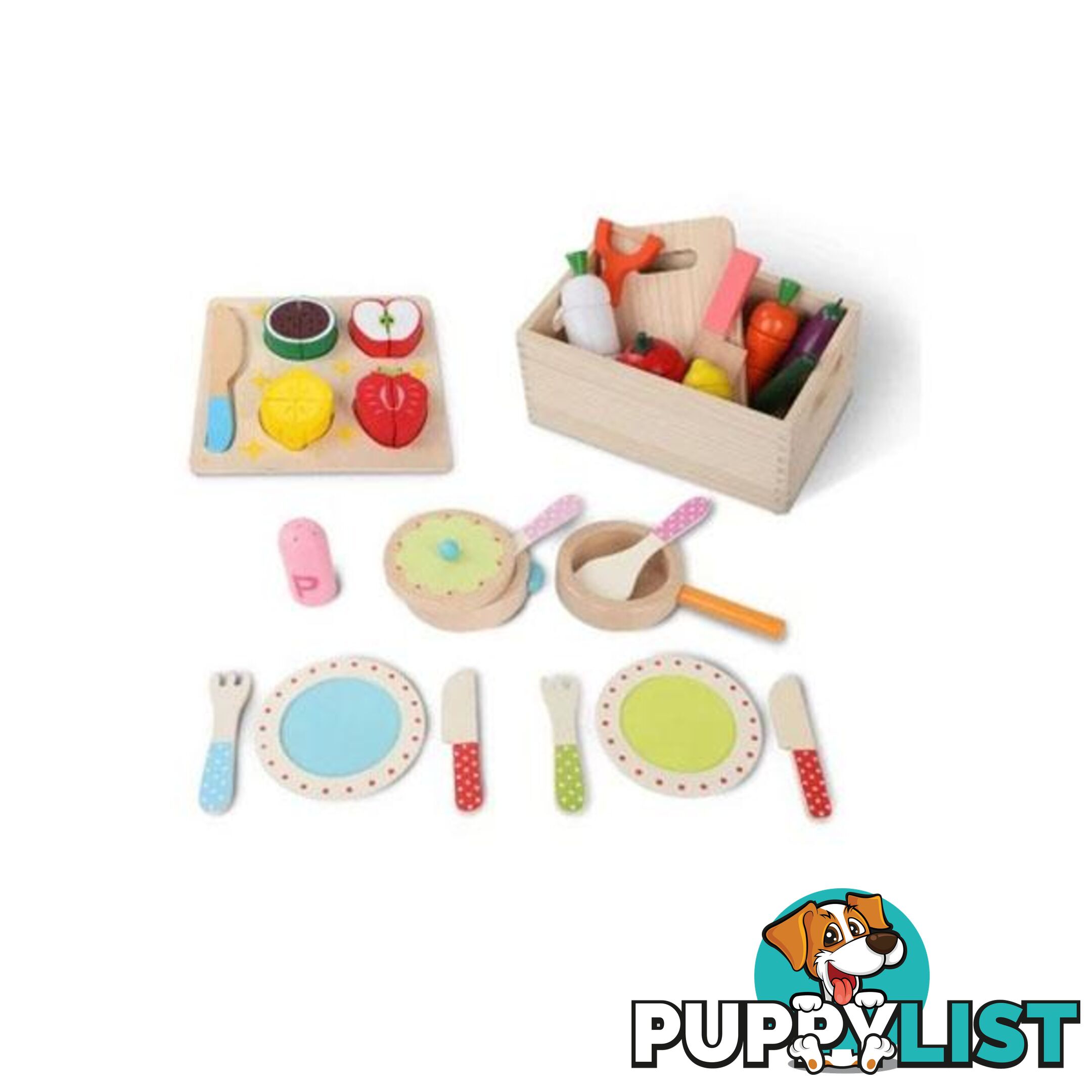 Children Wooden Kitchen 3 in 1 Play Set - Keezi - 9350062114261