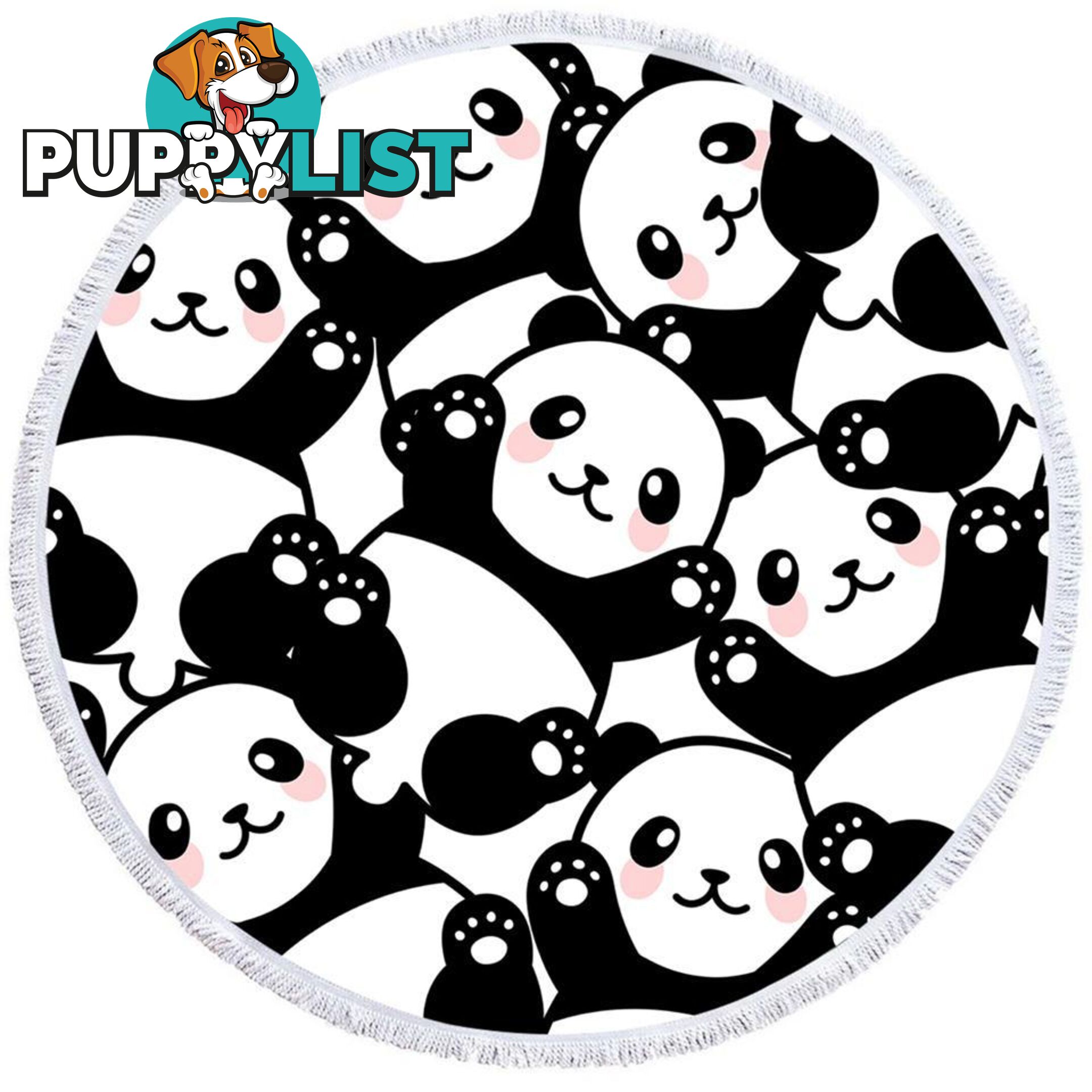 Cute Pandas Beach Towel - Towel - 7427046305525