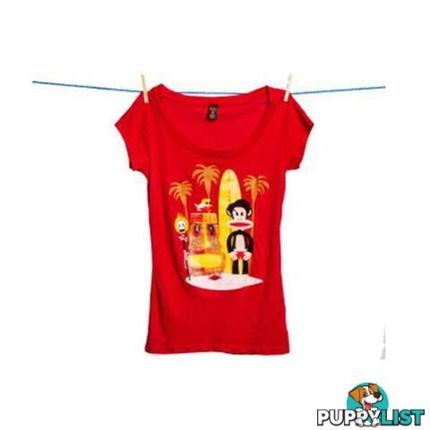 Paul Frank Julius Hawaiian Surfer Tee (Red) - Paul Frank - 4326500379382