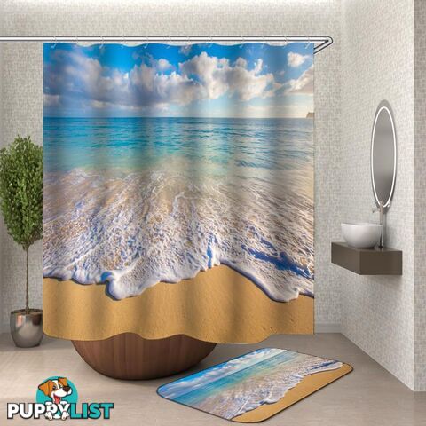 Gentle Ocean Shower Curtain - Curtain - 7427046126939