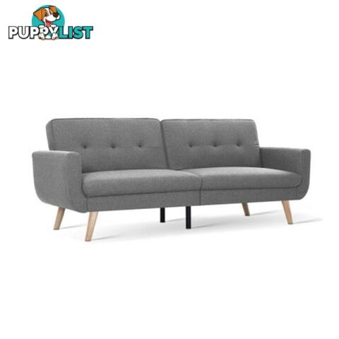 Sofa Bed Lounge Set Couch Futon 3 Seater Fabric Recliner 197 Cm - Artiss - 9355720035872