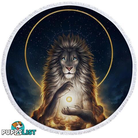 Lion God Beach Towel - Towel - 7427046331043