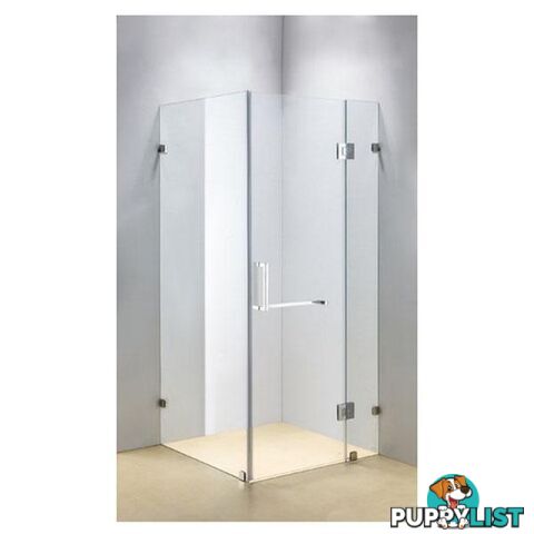 Frameless 10mm Glass Shower Screen 900 x 900mm C - Glass Shower Screen - 7427005894039