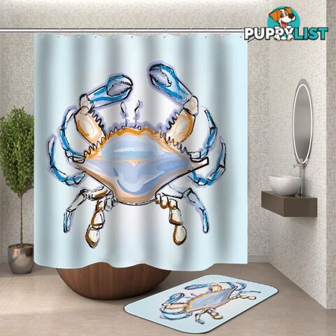 Crab Shower Curtain - Curtain - 7427046108546