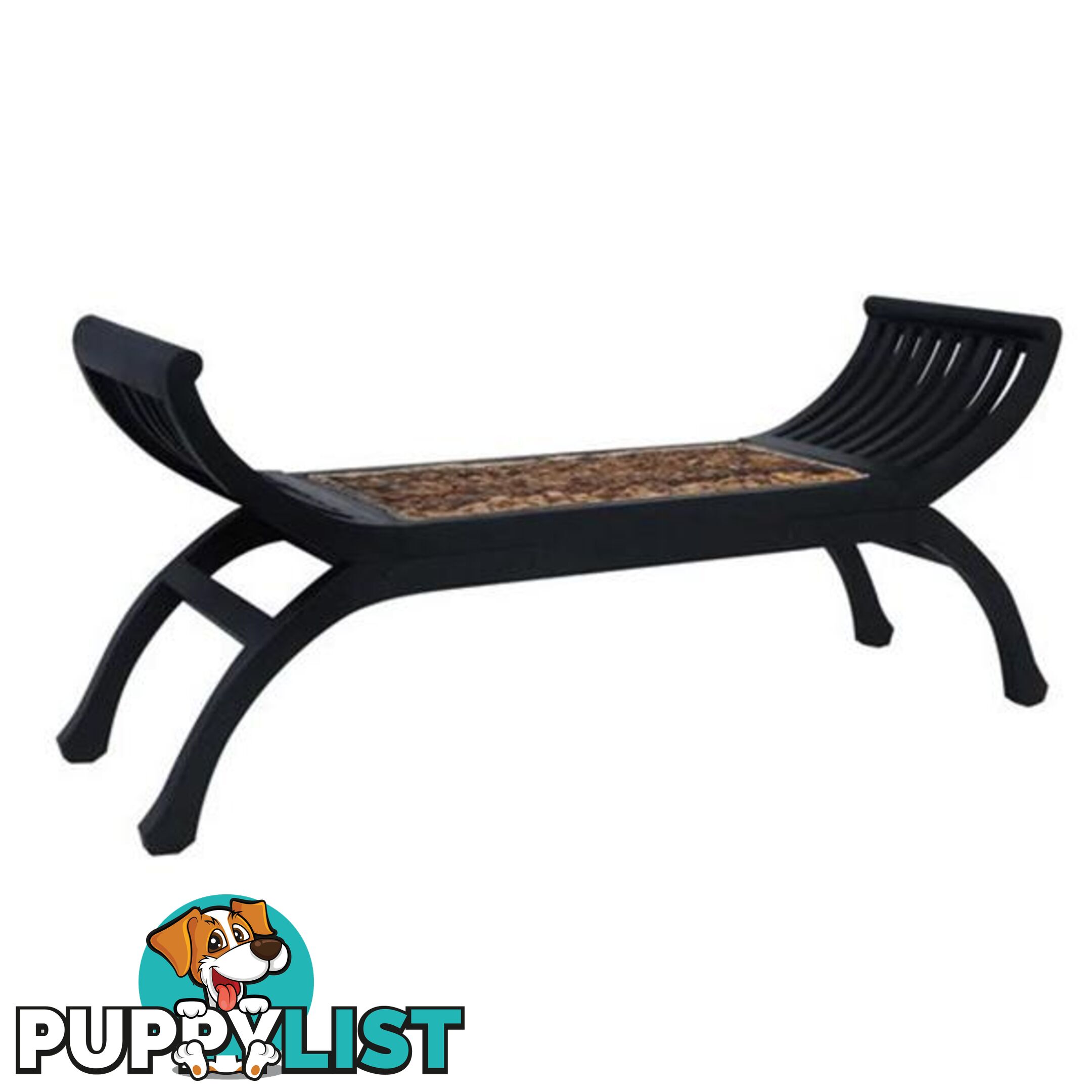 Dark Brown Abaca Bench 120cm - Unbranded - 9476062109455