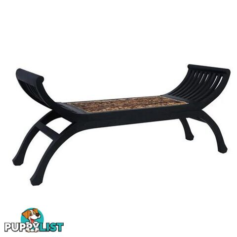 Dark Brown Abaca Bench 120cm - Unbranded - 9476062109455