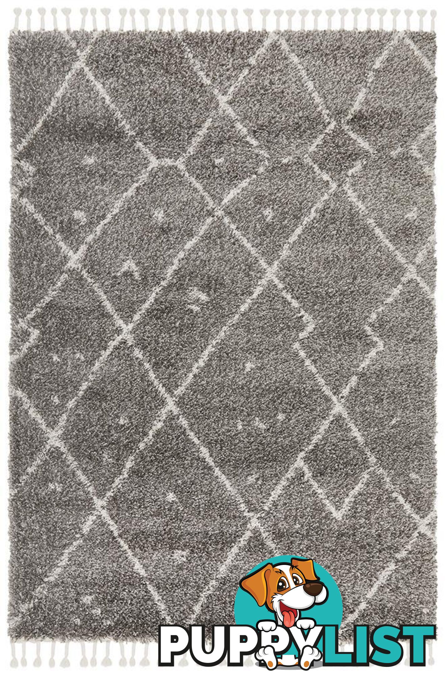 Saffron Yapboz Grey Rug - Unbranded - 9375321878685