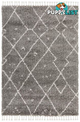 Saffron Yapboz Grey Rug - Unbranded - 9375321878685