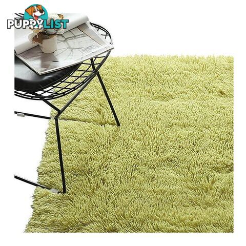 Designer Soft Shag Shaggy Floor Confetti Rug Carpet Home Decor 300X200 Cm Green - Unbranded - 787976594466