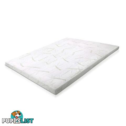 Cool Gel Memory Foam Mattress Topper Bamboo Cover - Giselle Beddings - 9350062218259