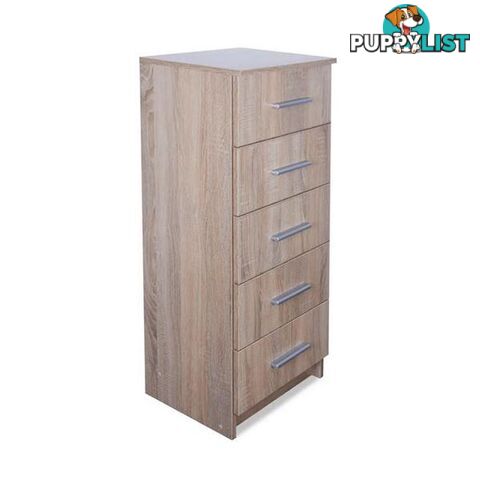 Tall Chest Of Drawers Chipboard 41X35X108 Cm - Unbranded - 8718475570196