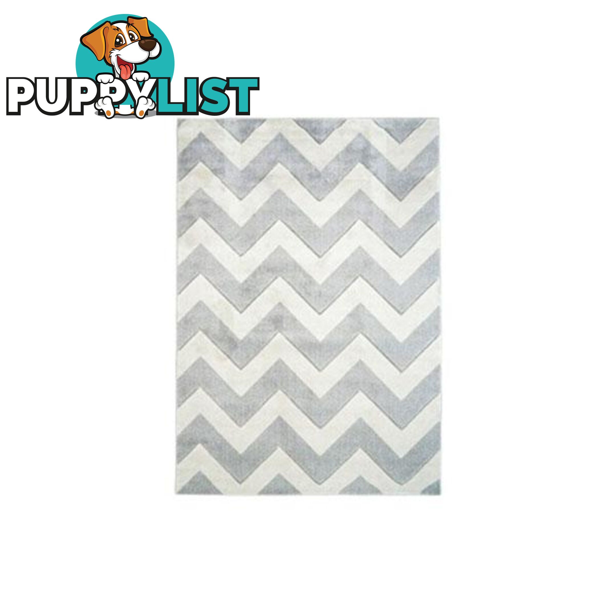 Picasso Chevron Light Grey Home Rug - Unbranded - 9324373027701